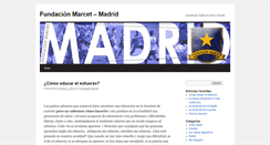 Desktop Screenshot of madrid.fundacionmarcet.org